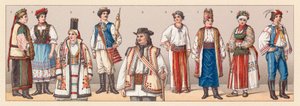 Ungarn og Kroatien kostume af French School