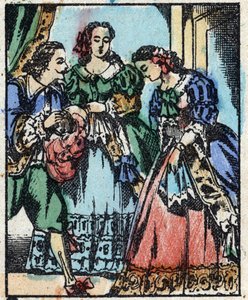 Illustration til "" Blåskæg"" af French School