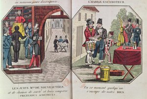 Illustration til Le Paravoleur eller Kunsten at dirigere omhyggeligt i ethvert land, især i Paris af Eugene Francois Vidocq, 1830 af French School