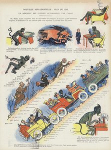 Illustration til Le Rire (farve litho) af French School