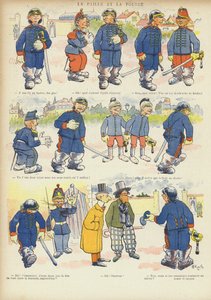 Illustration til Le Rire (farve litho) af French School