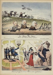 Illustration til Le Rire (farve litho) af French School