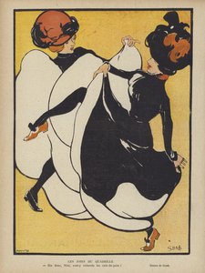 Illustration til Le Rire (farve litho) af French School