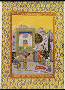 Illustration til The Arabian Nights, 1895 (farvegravering) af French School