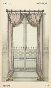 Illustration fra indretningsproduktkatalog fra A R & Cie, Frankrig af French School