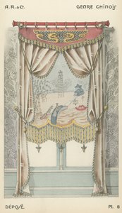 Illustration fra indretningsproduktkatalog fra A R & Cie, Frankrig af French School