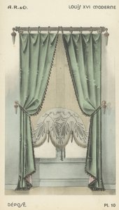 Illustration fra indretningsproduktkatalog fra A R & Cie, Frankrig af French School