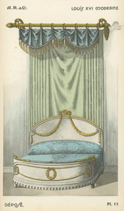 Illustration fra indretningsproduktkatalog fra A R & Cie, Frankrig af French School