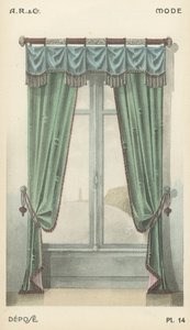 Illustration fra indretningsproduktkatalog fra A R & Cie, Frankrig af French School