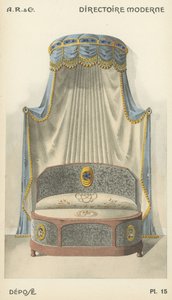 Illustration fra indretningsproduktkatalog fra A R & Cie, Frankrig af French School