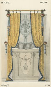 Illustration fra indretningsproduktkatalog fra A R & Cie, Frankrig af French School