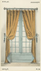 Illustration fra indretningsproduktkatalog fra A R & Cie, Frankrig af French School