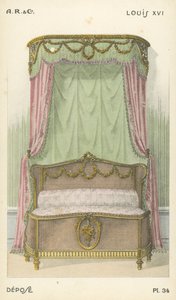 Illustration fra indretningsproduktkatalog fra A R & Cie, Frankrig af French School