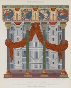 Billede af en kirke af French School