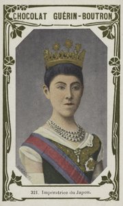 Kejserinde af Japan (farvet foto) af French School