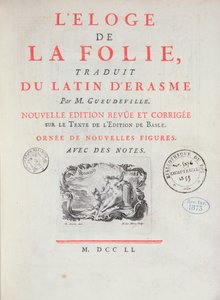 In Praise of Folly, 1751 (trykt papir) af French School