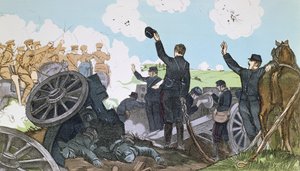 Hændelse under det første slag ved Marne, 6.-13. september, 1914 af French School