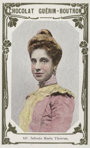 Infante Marie Therese (farvet foto) af French School
