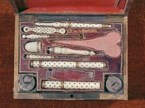 Instrumentkasse til vaccinationer, c.1820 af French School