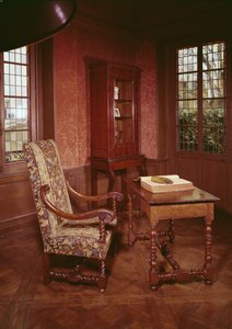 Interiør af studiet af Honore de Balzac (1799-1850) i hans hjem i rue Raynouard