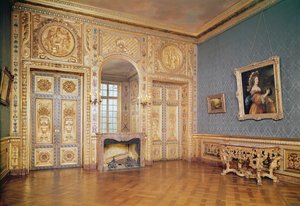 Indvendigt billede af Petit Salon, ca. 1660 af French School