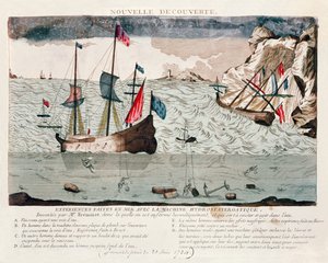 Opfindelse af Sieur Freminet af et system til genbrug af luft og tillader dykkere at trække vejret under vandet, 1784 af French School
