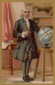 Isaac Newton, engelsk fysiker fra det 17.-18. århundrede af French School