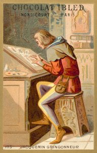 Jacquemin Gringonneur, fransk maler (chromolitho) af French School