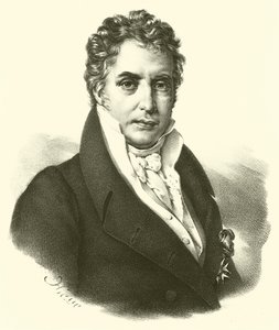 Jacques-Louis David, portræt (gravering) af French School
