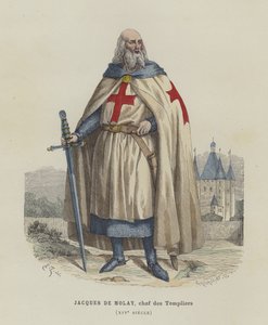 Jacques de Molay, Tempelriddernes sidste stormester, 14. århundrede af French School