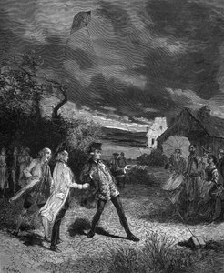 Jacques de Romas (1713-1776), fransk fysiker, eksperimenterede med en drage for at fange atmosfærisk elektricitet i 1752. af French School