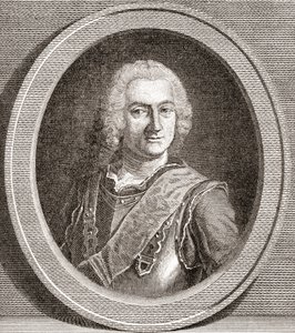 Jean-Baptiste François Desmarets, 1682 1762. Markis af Maillebois. Marskal af Frankrig. Fra Les Heures Libres udgivet 1908. af French School