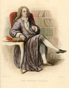 Jean Baptiste Rousseau (farvet gravering) af French School