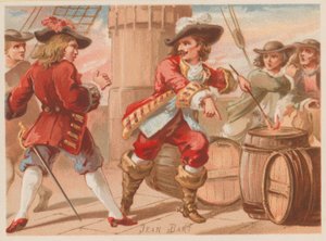Jean Bart, fransk flådekommandant og kaper i slutningen af det 17. århundrede af French School