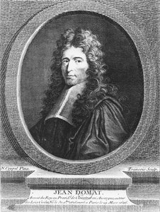 Jean Domat (gravering) af French School