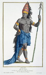 Jean, konge af Congo, graveret af Pierre Duflos (1742-1816), 1780 (kobberstik) af French School