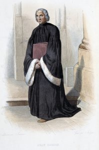 Jean de Gerson, fransk prædikant og teolog (1363-1429) - i "" Le Plutarque francais"", af Mennechet, Paris af French School