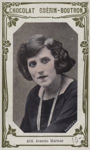 Jeanne Marnac (farvet foto) af French School