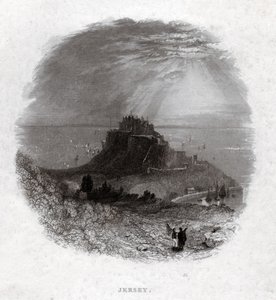 Jersey Island. (stik, ca. 1850) af French School