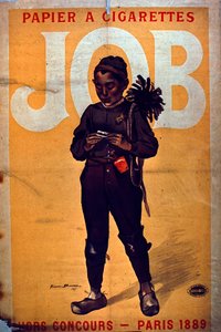 Job-cigaretpapir, 1895 af French School