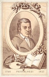 Johann Heinrich Pestalozzi, schweizisk filosof og pædagogisk reformator (chromolitho) af French School
