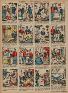 Johannes den Stolte (farvet gravering) af French School