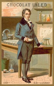 Joseph Louis Gay-Lussac, fransk kemiker og fysiker (chromolitho) af French School