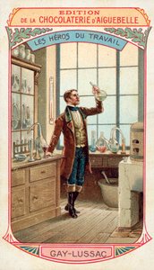 Joseph Louis Gay-Lussac, fransk kemiker og fysiker (chromolitho) af French School