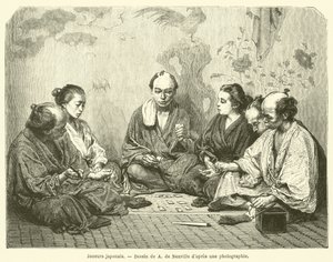 Japanske spillere (gravering) af French School