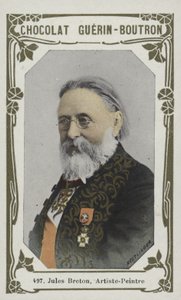 Jules Breton, maler (farvet foto) af French School