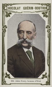 Jules Ferry, statsmand (farvet foto) af French School