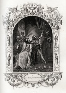 Julius III (julius eller Iulius eller Giulio) (pave fra 1550 til 1555) og den unge Bertuccino, abeshowet. Gravering til illustration af Histoire des popes af Maurice Lachatre (1814-1900), librairie du progres, Paris. af French School