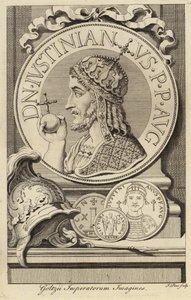Justinian I den Store af French School