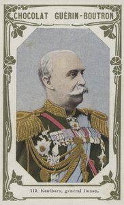 Kaulbars, general Russe (farvet foto) af French School